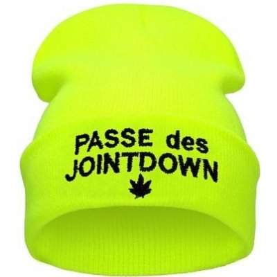 Blingstar beanie WEED PASSE DES JOINTDOWN neon yellow – Hledejceny.cz