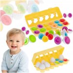 FunPlay 5966 Vzdělávací skládačka vajíčka tvary a barvy 12 ks – Hledejceny.cz