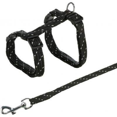 Trixie Postroj s vodítkem pro kočky reflexní 18 - 35 cm x 10 mm x 1,3 m – Zboží Dáma