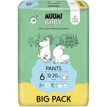 Muumi Baby Pants 6 Junior 12-20 kg kalhotkové eko 52 ks