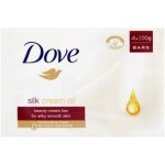 Dove Supreme Fine Silk toaletní mýdlo 4 x 100 g – Zboží Mobilmania