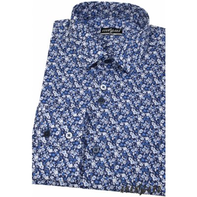 Avantgard pánská košile slim modrá 125-3114 – Zboží Mobilmania
