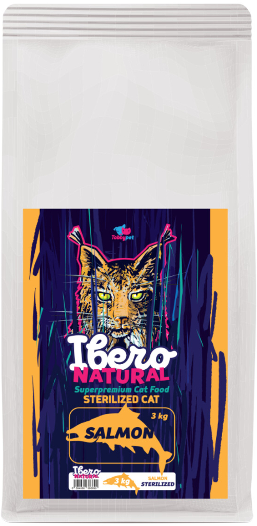 Ibero Natural Cat Sterilized Salmon 3 kg