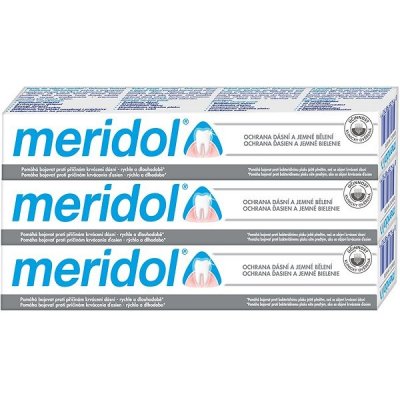 Meridol Zubní pasta whitening 3 x 75 ml – Zbozi.Blesk.cz