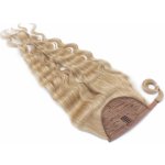 Clip in culík z pravých lidských vlasů vlnitý 50cm přírodní blond – Zboží Dáma