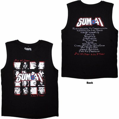 Sum 41 tílko All Killer No Filler Tracklist BP Black – Sleviste.cz