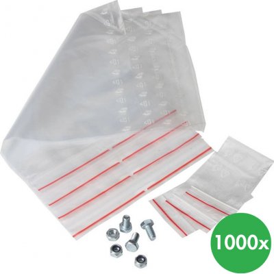 Sáček s klipem 150 x 220 mm, 1000 ks – Zboží Dáma