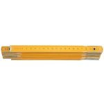 Vorel metr skládací 2 m dřevěný žlutý TO-15020 – Zboží Mobilmania