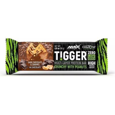 Amix Tigger Crunchy Protein Bar low sugar 60 g – Zboží Mobilmania