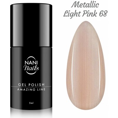 NANI Gel lak Amazing line Metallic Light Pink 5 ml – Zboží Dáma