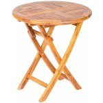 DEOKORK Teakový skládací stůl VASCO 75 x 75 x 78 cm kruh – Hledejceny.cz