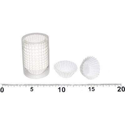 Wiky Košíčky bílé 6cm 3cm v.1,5cm 200ks – Zboží Dáma