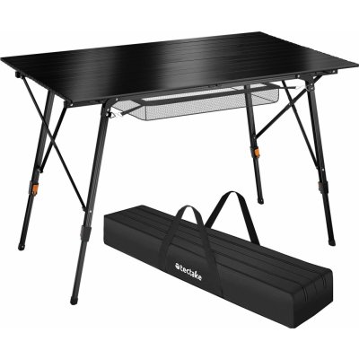 Tectake Hliníkový kempingový stůl Bastian, černý 404985 – Zbozi.Blesk.cz