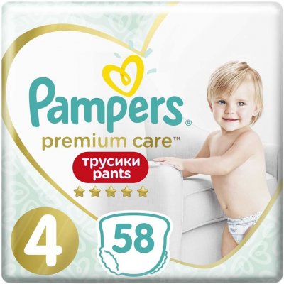 Pampers Premium Care Pants 4 58 ks