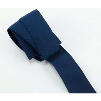 Barevná pruženka - tmavě modrá - šířka 4 cm - středně pevná – Zboží Dáma
