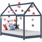 PETROMILA Rám dětské postele šedý masivní borovice – Sleviste.cz