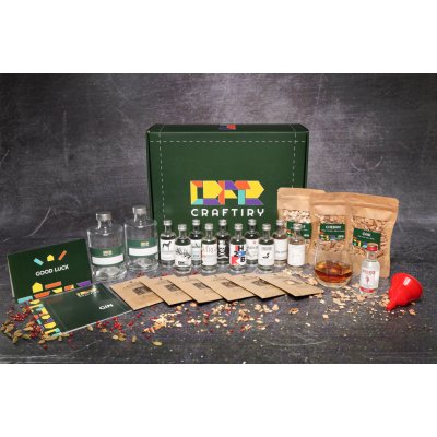 Degustační set 10 ginů + DIY sada na výrobu ginu – Zbozi.Blesk.cz