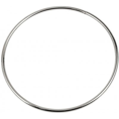 Kovový kruh / ucho na tašku Ø16 cm Kovový komponent: Stříbrný – Sleviste.cz