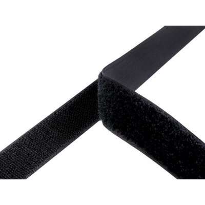Suchý zip háček + plyš šíře 25 mm Varianta: 2 černá, Balení: 1 m – Hledejceny.cz
