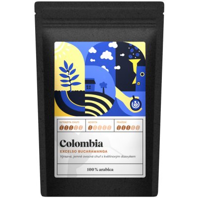 Kafčo čajda Colombia Excelso Bucaramanga zrnková 0,5 kg – Hledejceny.cz