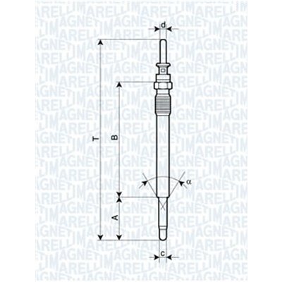 MAGNETI MARELLI Žhavicí svíčka 062900009304 – Zboží Mobilmania