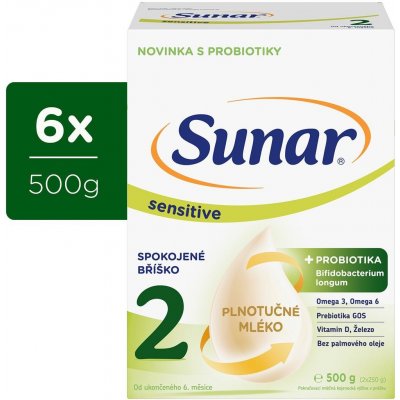 Sunar 2 Sensitive 6 x 500 g – Zboží Mobilmania