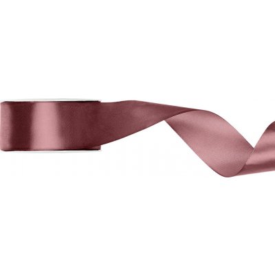 Stuha saténová DARK DUSTY ROSE, 38 mm x 25 m – Zboží Mobilmania
