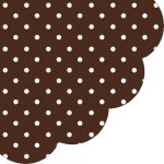 PAW ubrousky Dots Chocolate R 32cm – Zbozi.Blesk.cz