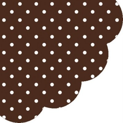 PAW ubrousky Dots Chocolate R 32cm – Zbozi.Blesk.cz