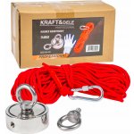 KRAFT&DELE Magnet fishing 140kg oboustranný pro lovce pokladů KD10415 – Zbozi.Blesk.cz