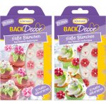 Günthart Sladké kytičky - cukrová dekorace na dorty, cupcake, cukroví - 2 druhy Barva: Červeno-bílá – Zboží Dáma