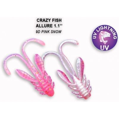 Crazy Fish Allure 2,7 cm 9D Pink snow 10 ks – Hledejceny.cz