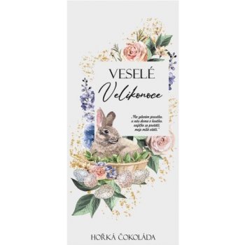 Bohemia Gifts Hořká čokoláda Veselé Velikonoce 100 g