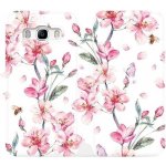 Pouzdro Mobiwear parádní flip Samsung Galaxy J5 2016 - M124S Růžové květy – Hledejceny.cz