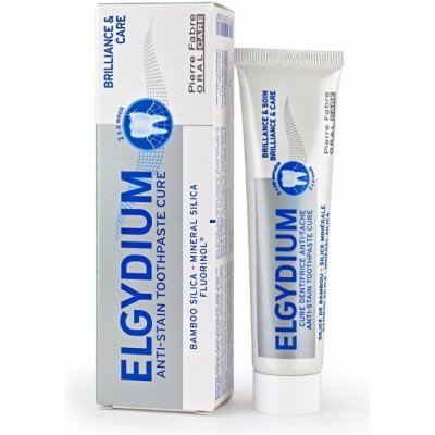 Elgydium Brilliance & Care bělicí pasta proti skvrnám na zubní sklovině (Anti-Stain Toothpaste Cure) 30 ml