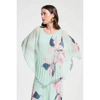 Joseph Ribkopf dámský top mentolový s potiskem květu plizovaný – Zbozi.Blesk.cz