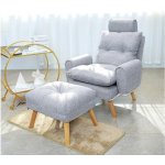 Ekspan S1380 s nastavitelnou opěrkou a s podnožníkem vzor 2 světle šedé – Sleviste.cz