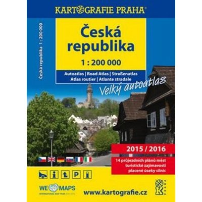 ČESKÁ REPUBLIKA 1:200 000 AUTOATLAS 2015 2016 – Zboží Mobilmania