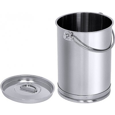 Nádoba z nerezové oceli na nápoje nebo potraviny s prstencem 8 l, s víkem | CONTACTO, 3003/008 inox – Hledejceny.cz