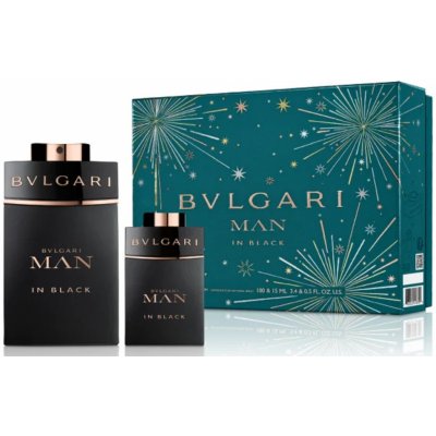 Bvlgari Man In Black EDP 100 ml + EDP 15 ml dárková sada – Hledejceny.cz