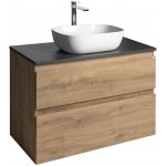 AQUALINE ALTAIR skříňka s deskou 87,5 cm, dub emporio/antracit břidlice AI390-02 – Zboží Dáma