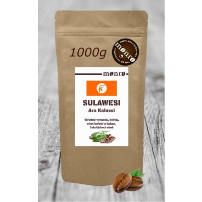 Monro SULAWESI ARA KALOSSI KÁVA ARABIKA zrnková 1 kg – Hledejceny.cz