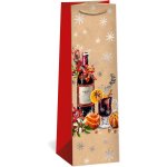 ARGUS Dárková papírová taška NATUR na víno (11 x 36 cm) 08340083 – Zboží Živě