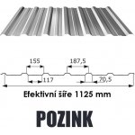 BP2 Trapézový plech T18 Eco 0,5 mm x 2,0 m pozink – Sleviste.cz
