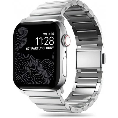 Tech-Protect SteelBand na Apple Watch 8/7/6/5/4/SE/Ultra 4/3/2/1 (44/45/49mm) - Stříbrný | Zboží Auto
