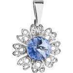 Evolution Group Pavona přívěsek s modrým krystalem Swarovski Květina 54032.3 sapphire – Zboží Mobilmania
