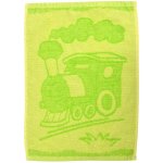 Profod Dětský ručník Train 30 x 50 cm Zelená – Zboží Mobilmania