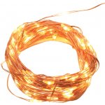 ACA Lightning LED dekorační měděná girlanda teplá bílá 3x baterie AA 500 cm IP20 – Hledejceny.cz