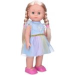 Wiky Eliška chodící 41 cm modré šaty – Zboží Dáma