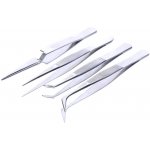 Sada pinzet z nerezové oceli E-VALUE - 4 ks – Zboží Dáma